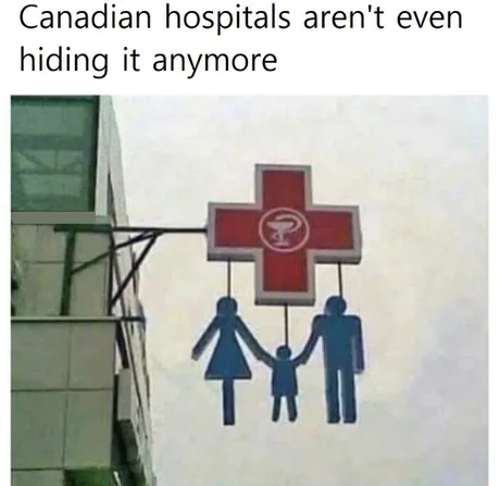 Canadian hospitals are not even hiding it anymore