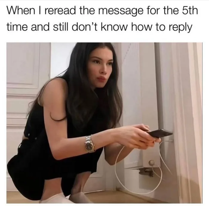 Sometime reply to a message is hard